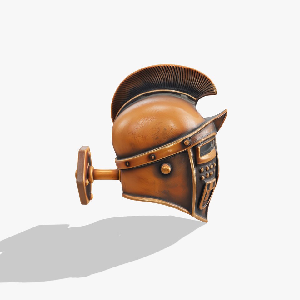 Roman Gladiator Helmet D Model Pack